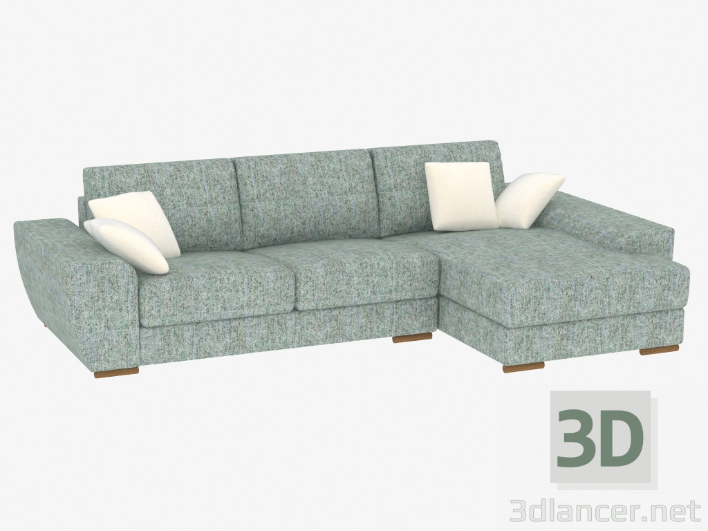 Modelo 3d Sofá-cama canto modular - preview