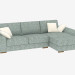 modello 3D Modulo angolo divano letto - anteprima