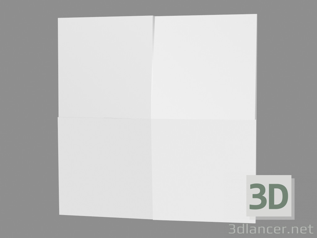 Modelo 3d Painel de parede de gesso (artigo 176) - preview