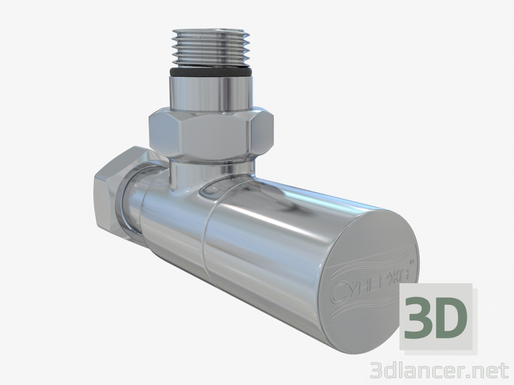 3D Modell Angusswinkel (Zylinder) G 1/2 "HP x G 3/4" NG - Vorschau