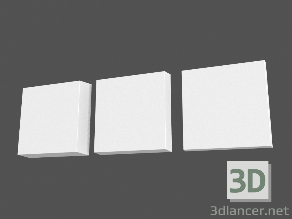 modello 3D Pannelli 3D (elementi) Tetris - anteprima