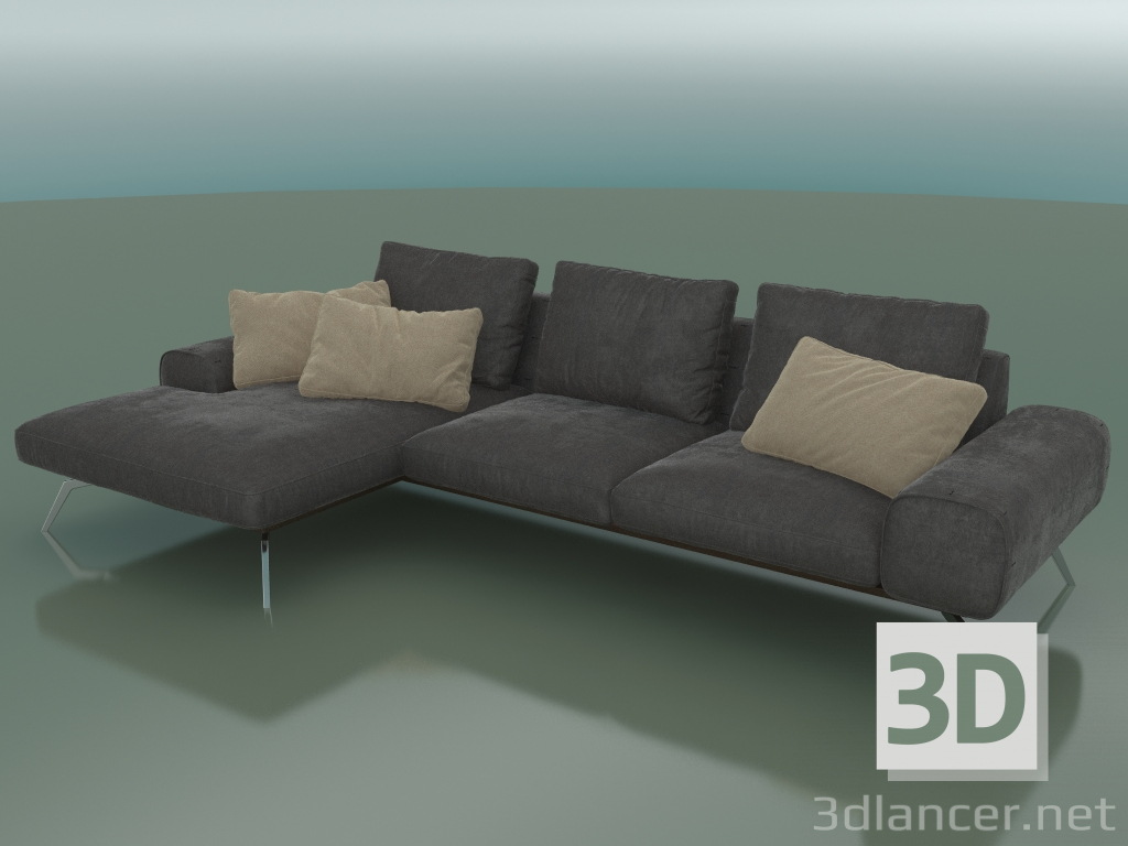 modèle 3D Canapé d'angle Linda (3100 x 1640 x 700, 310LIN-164-CHL-CL) - preview