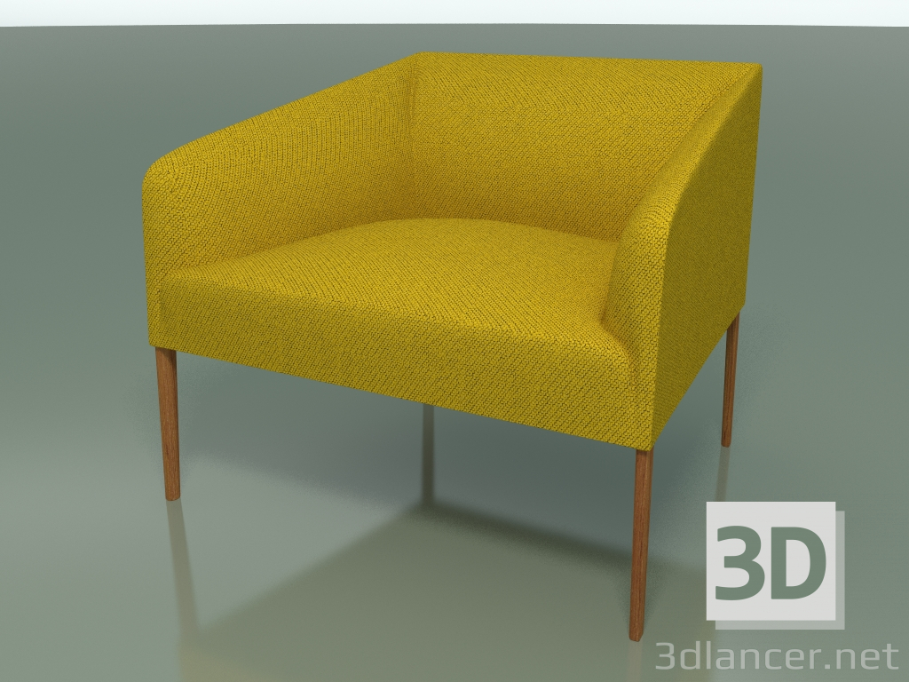 3D Modell Sessel 2711 (80 cm, Teak-Effekt) - Vorschau