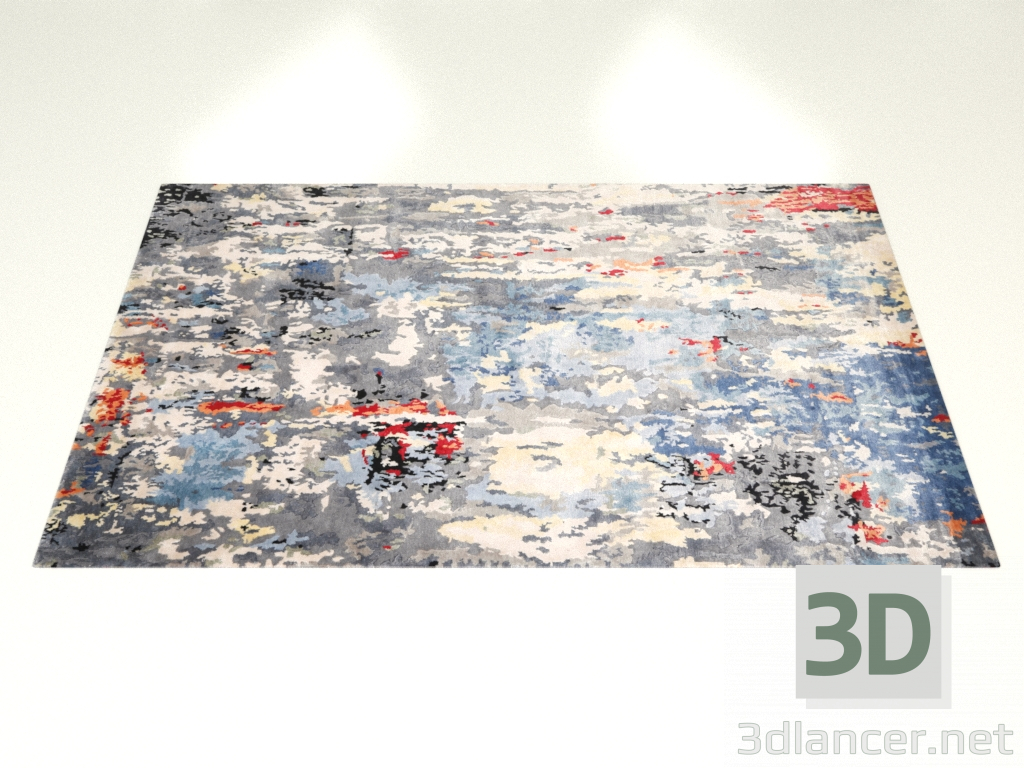 3D Modell Geknüpfter Teppich im Colorado-Design - Vorschau