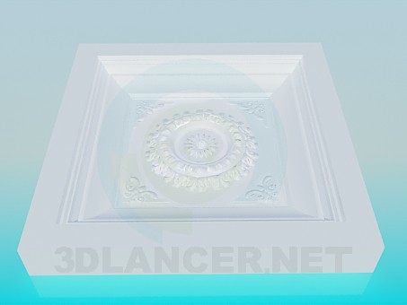 modello 3D Presa a soffitto - anteprima