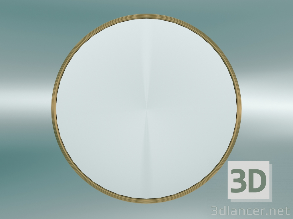 3D modeli Sillon Ayna (SH5, Ø66cm, Pirinç) - önizleme