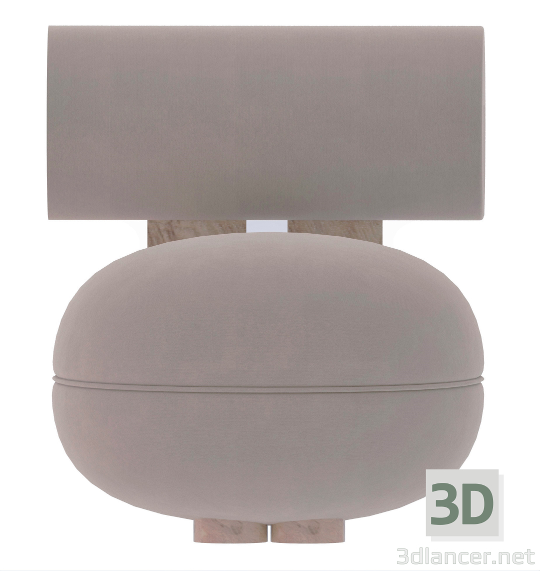modello 3D di poltrona NORR11 HIPPO comprare - rendering