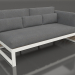 3d model Modular sofa, section 1 right, high back (Agate gray) - preview