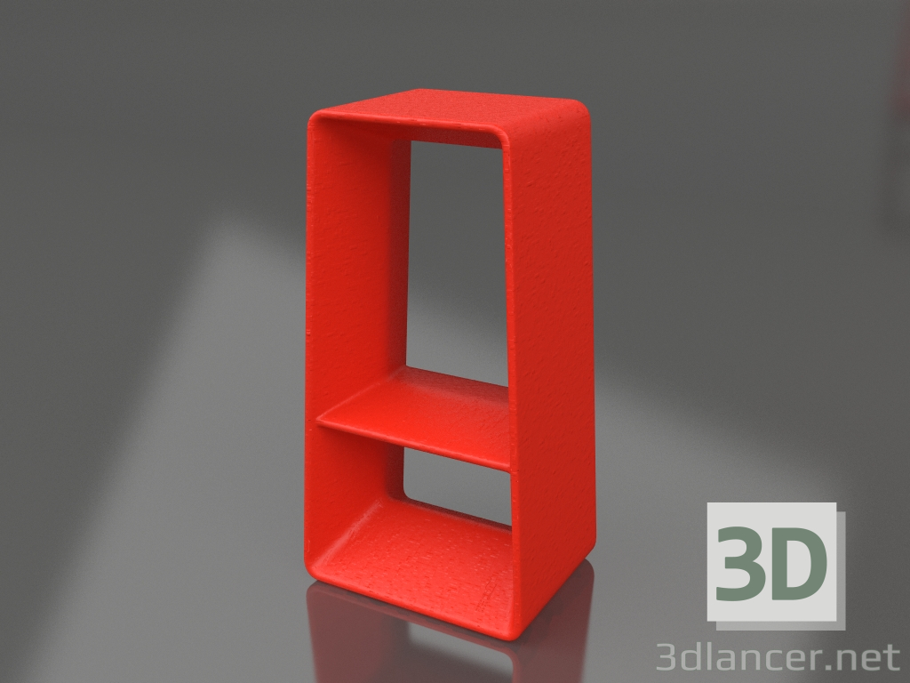 3D Modell Hoher Hocker (Rot) - Vorschau
