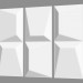 3d model Panel de pared de yeso (artículo 1002) - vista previa