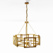 3d Marco 5 Light Chandelier in White Gold with Clear Glass model buy - render