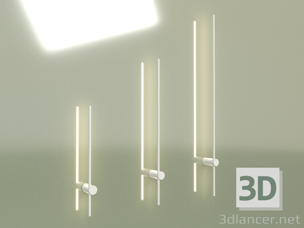 3D modeli Duvar lambası LINE 9W 3000K WH 13007 - önizleme