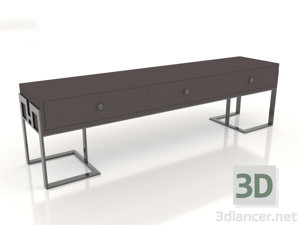 3d model TV stand (Dark) - preview