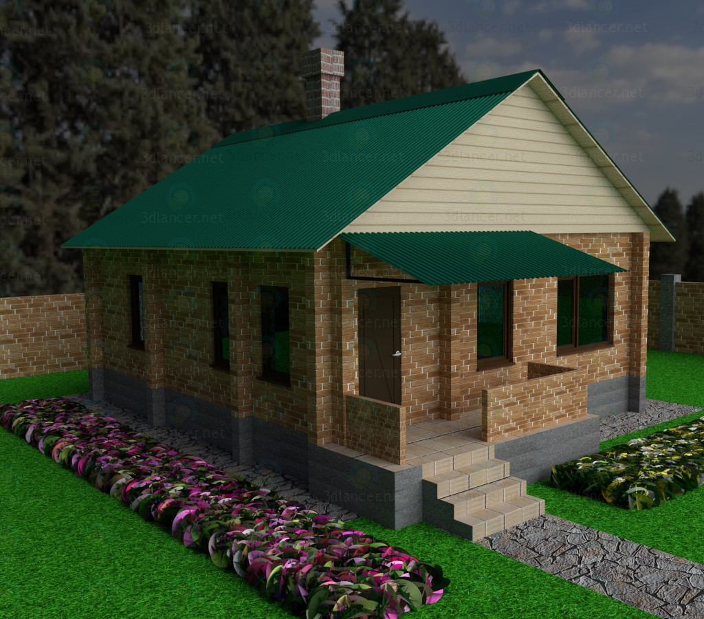 modèle 3D Maison de vacances - preview