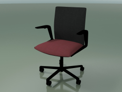 Stuhl 4805 (5 Räder, Polsterung - Mesh und Stoff, V39)
