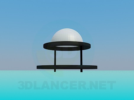 3d модель Лампа галогенова – превью
