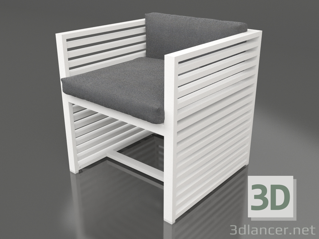 3d model Armchair (White) - preview
