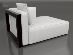 Módulo de sofá, seção 2 direita (preto)
