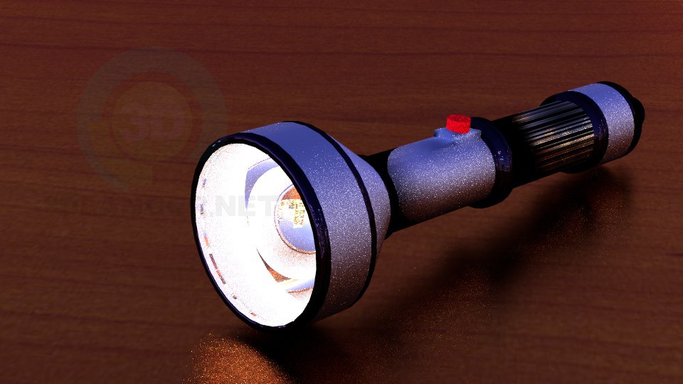 3D Modell Taschenlampe - Vorschau