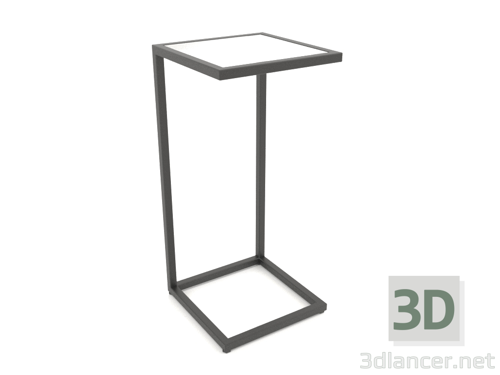 modèle 3D Table de chevet carrée (VERRE, 30X30X65) - preview