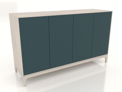 Mobile TV FARGO con frontali fresati 1600x500x950 mm (onda marina, rovere sbiancato, opzione 4)