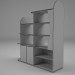 3d Cupboard for books модель купить - ракурс