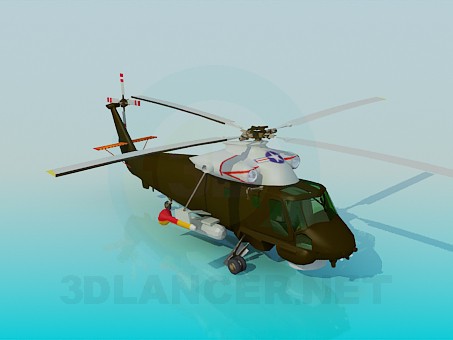 modello 3D AEREO: Il Kaman SH-2F - anteprima