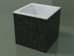 Countertop washbasin (01R112101, Nero Assoluto M03, L 36, P 36, H 36 cm)