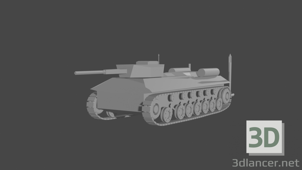 3D tank modeli satın - render