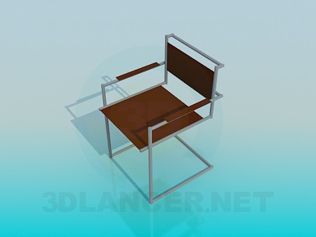Modelo 3d Cadeira de metal - preview