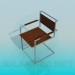 3 डी मॉडल धातु की कुर्सी - पूर्वावलोकन