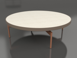 गोल कॉफी टेबल Ø120 (कांस्य, डेक्कन डैने)