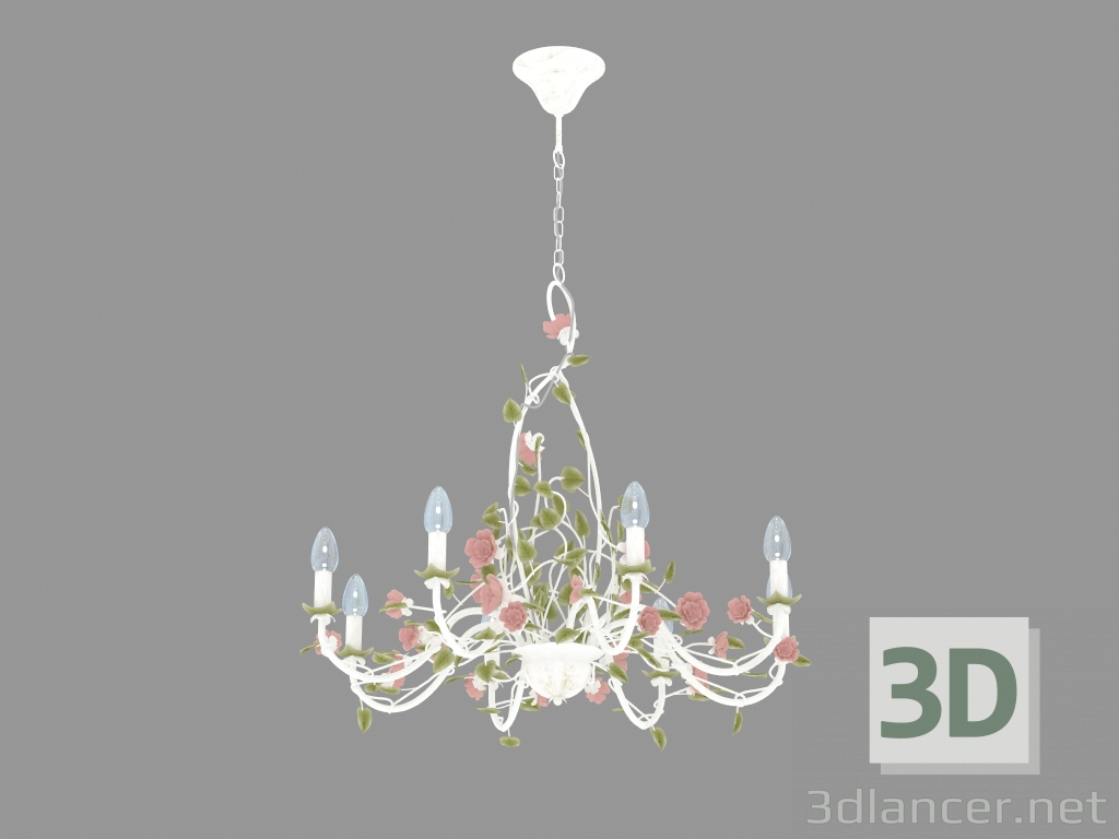 3D Modell Kronleuchter-Blumenstrauß (421013708) - Vorschau