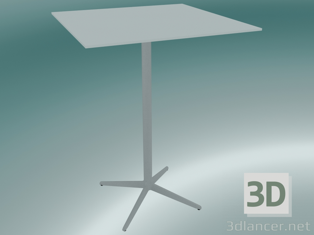 3D Modell Tisch MISTER X (9511-71 (80x80cm), H 108cm, weiß, weiß) - Vorschau