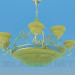 3d model Golden chandelier - preview