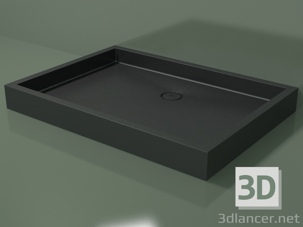 modello 3D Piatto doccia Alto (30UA0142, Deep Nocturne C38, 140x100 cm) - anteprima