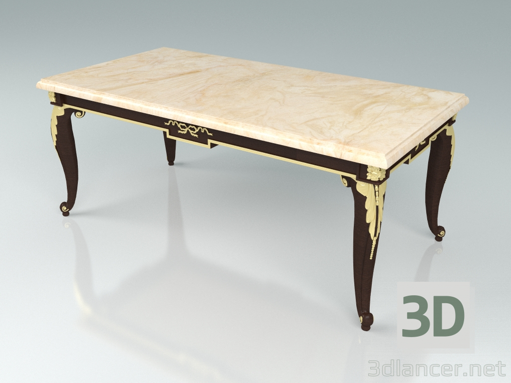 3d model Rectangular coffee table (art. 12621) - preview