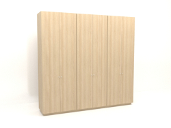 अलमारी मेगावाट 04 लकड़ी (3000x600x2850, लकड़ी सफेद)