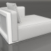 3d model Módulo sofá sección 2 derecha (Blanco) - vista previa