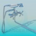3D modeli Banyo musluk - önizleme