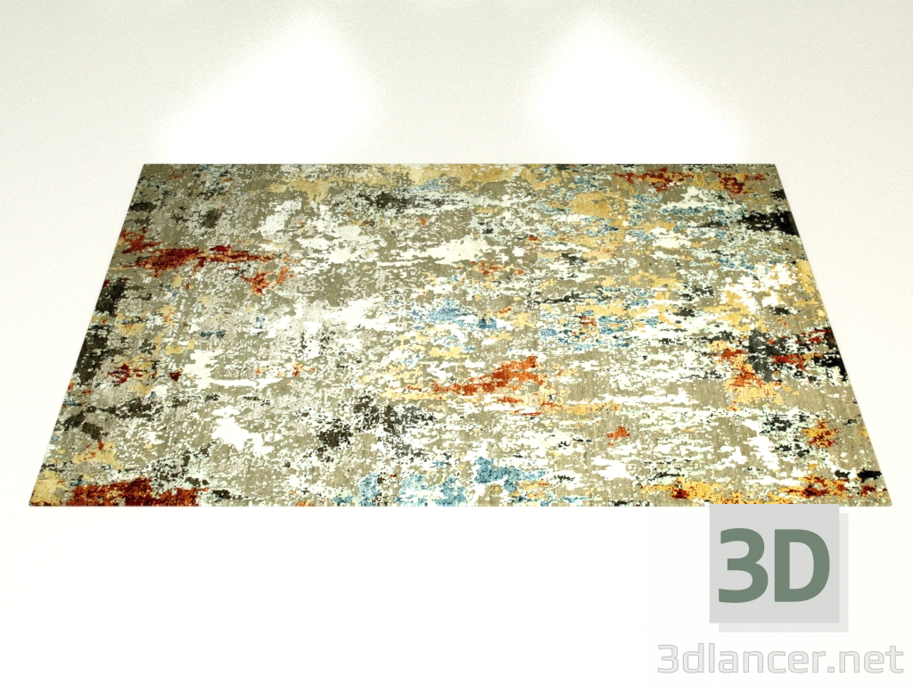 3D Modell Geknüpfter Teppich, Design Marbella - Vorschau