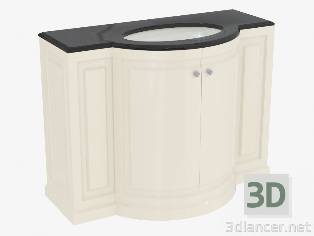 3d model Cabinet for the bathroom under the built-in sink Clarence - preview