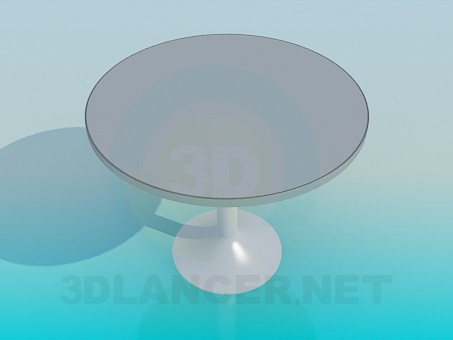 3d модель Круглий столик для кафе – превью