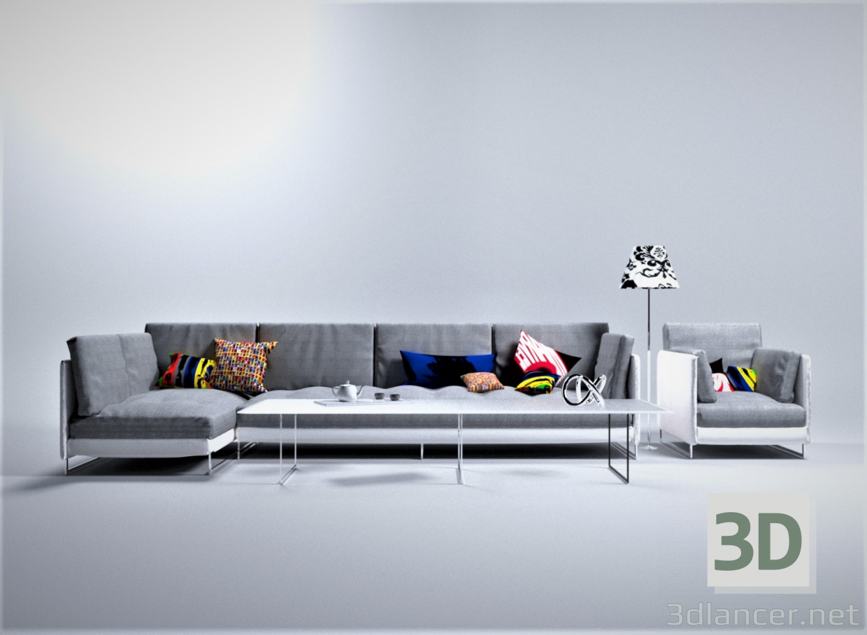 modello 3D di Sofa-Chair PREVIEWNUM #