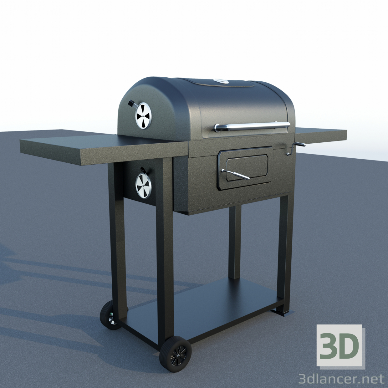 3d Barbecue model buy - render