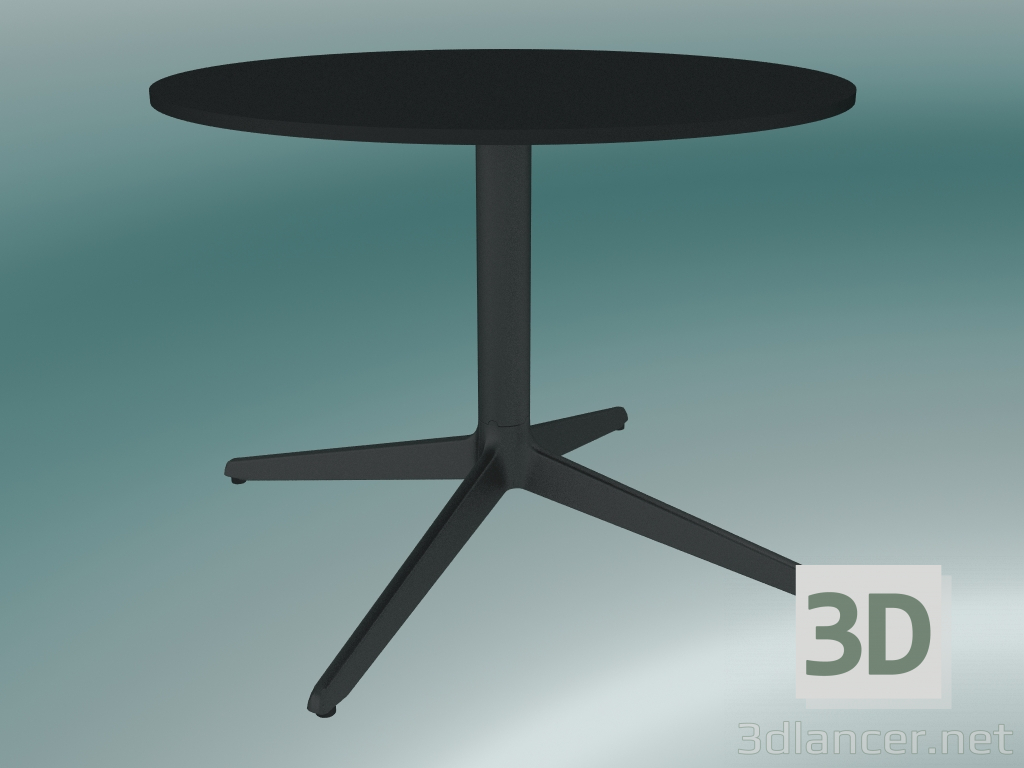 3D Modell Tisch MISTER X (9505-51 (Ø60cm), H 50cm, schwarz, schwarz) - Vorschau