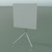 modello 3D Tavolo quadrato 5740 (H 72.5 - 59x59 cm, piegato, bianco, LU1) - anteprima