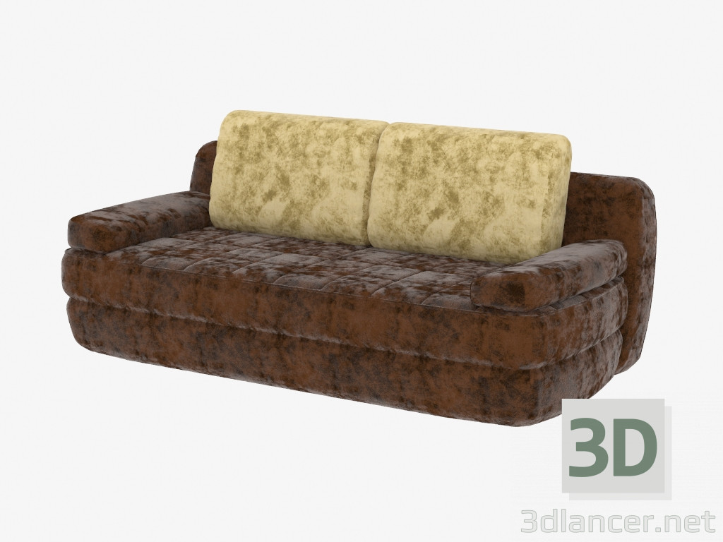 3 डी मॉडल डबल सोफा बिस्तर - पूर्वावलोकन