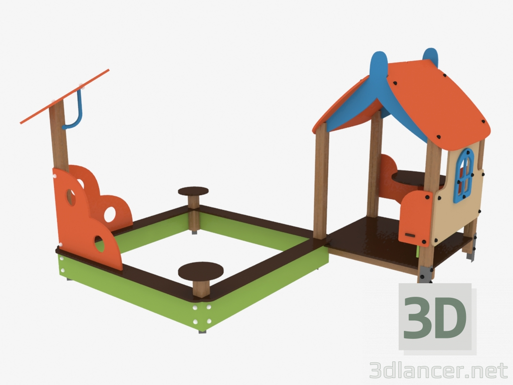 3d model Children's play complex (V5306) - preview