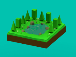Forêt Low Poly